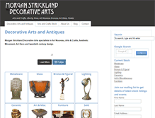Tablet Screenshot of morganstricklandantiques.com